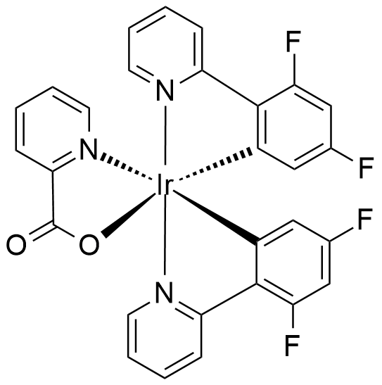 Bis[2-(4,6-difluorophenyl)pyridinato-C2,N](picolinato)iridium(III), FIrpic